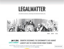 Tablet Screenshot of legalmatterblog.com
